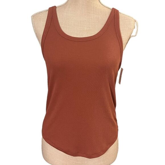 Old Navy Tank & Top Set, Burgundy/Rust, Large, Elbow Sleeve, V Neck - Picture 2 of 5